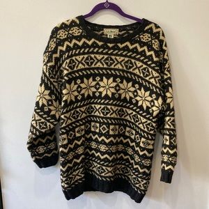 Vintage LL Bean Wool Sweater Size M